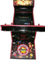 106 4-player, arcade classics, mame, lighted, red buttons, blue buttons, red trackball, led lights