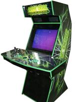 24 4-player, game ogre, black, green, black buttons, green buttons, green trackball