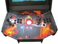 665 2-player, black buttons, red trackball, black trim, arcade