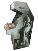 801 2-player, green buttons, red buttons, black buttons, red trackball, black trim, batman