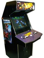 175 2-player, x-men, black, white buttons, black buttons, white trackball, coin door