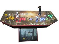 316 4-player, lighted, blade runner, yellow buttons, red buttons, white trackball, blue buttons, green buttons, tron joystick, spinner