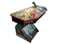 315 4-player, lighted, blade runner, yellow buttons, red buttons, white trackball, blue buttons, green buttons, tron joystick, spinner