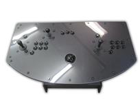 550 2-player, woodgrain, black buttons, black trackball