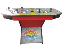 700 4-player, blue buttons, red buttons, white buttons, black trackball, red trim, black trim, street fighter 2, fighters