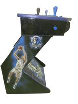 809 2-player, blue buttons, black buttons, blue trackball, blue trim, maverics,2011 nba champs