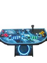 871 4-player, yellow buttons, green buttons, blue buttons, red buttons, lighted, blue trackball, black trim, tron joystick, spinner, insane, blue