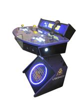 978 2-player, white buttons, lighted, clear trackball, purple trim, tron joystick, spinner, vikings football