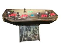 986 4-player, green buttons, red buttons, lighted, blue trackball, silver trim, batman, joker