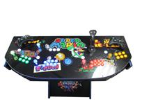 1097 4-player, yellow buttons, green buttons, blue buttons, red buttons, lighted, blue trackball, blue trim, tron joystick, spinner, super mario