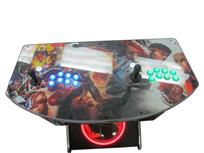 1106 2-player, green buttons, blue buttons, lighted, black trackball, silver trim, mortal combat