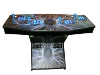 280 4-player, lighted, blue buttons, alien, lightning, blue trackball, spinner