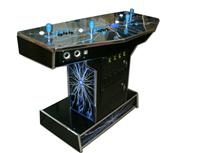 274 4-player, lightning, coin door, blue buttons, black buttons, blue trackball