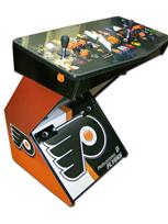 216 2-player, sports, hockey, flyers, orange buttons, black buttons, orange trackball