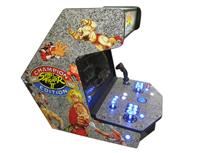 598 2-player, blue buttons, lighted, blue trackball, black trim, tron joystick, street fighter 2, champion edition