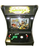 656 2-player, green buttons, white trackball, black trim, spinner, galaga