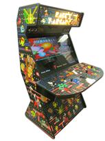 470 4-player, pacman, green buttons, blue buttons, red buttons, yellow buttons, black trackball