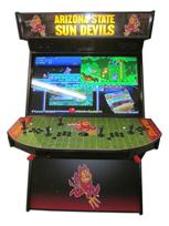 782 4-player, black buttons, black trackball, black trim, sun devils, devil