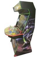 959 4-player, yellow buttons, green buttons, blue buttons, red buttons, orange trackball, green trim, purple trim, red trim, star craft