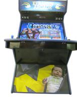 499 4-player, keranen, baby, michigan, sports, blue buttons, yellow buttons, yellow trackball