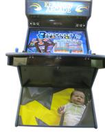 499 4-player, keranen, baby, michigan, sports, blue buttons, yellow buttons, yellow trackball