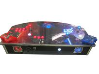 831 2-player, blue buttons, red buttons, lighted, blue trackball, silver trim, star wars, dark vs light